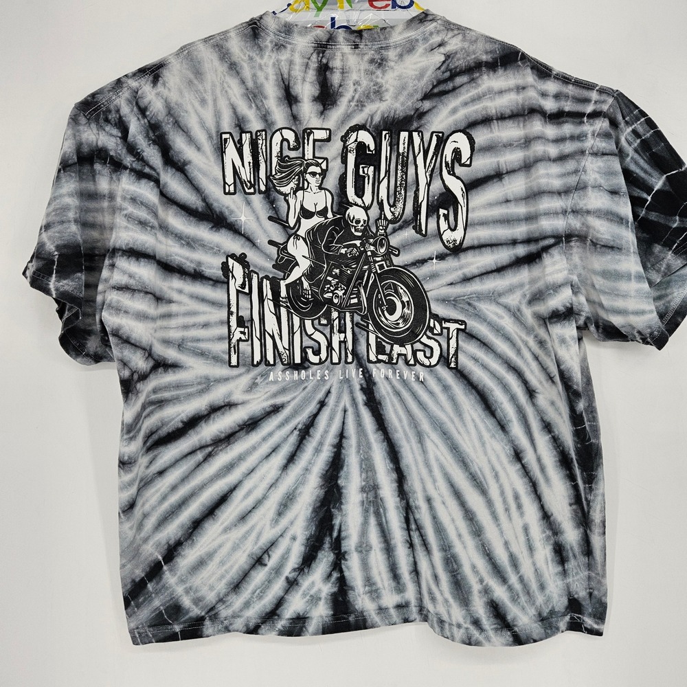 Linda Finegold Shirt Mens 3X Tie Dye Short Sleeve A**holes Live Forever
